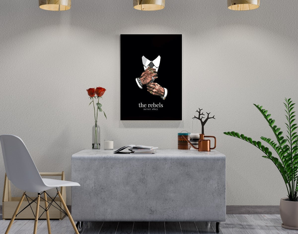 "The Rebels"- Shiny & Sturdy Metallic Poster  Art That Pops & Sticks