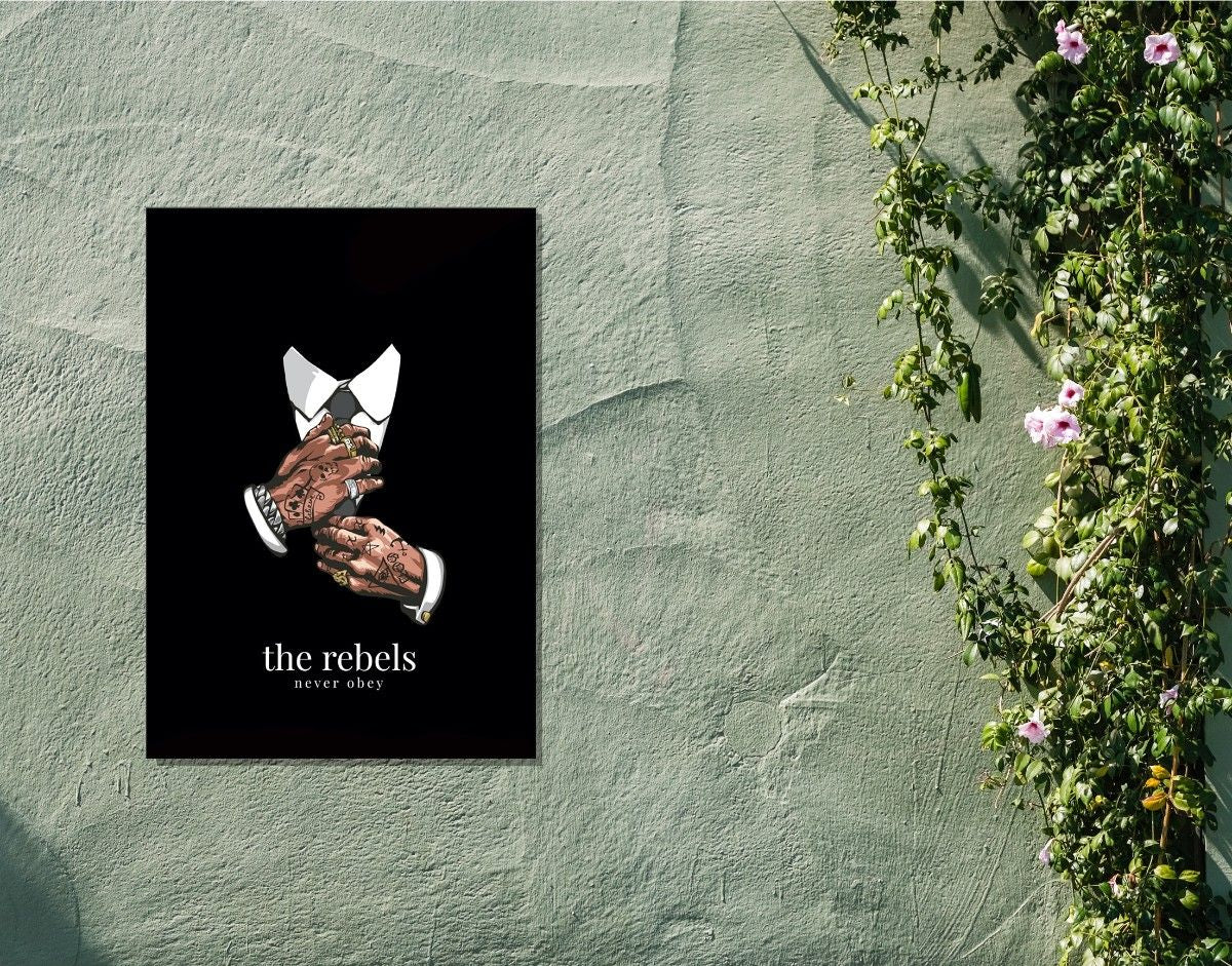 "The Rebels"- Shiny & Sturdy Metallic Poster  Art That Pops & Sticks