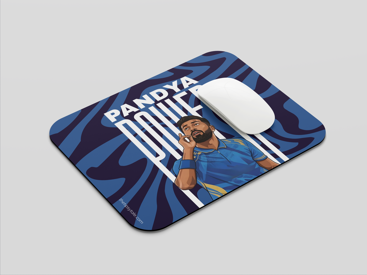 "PANDYA POWER: CRICKET FANBASE" Mousepad Enhance Your Workspace with Style