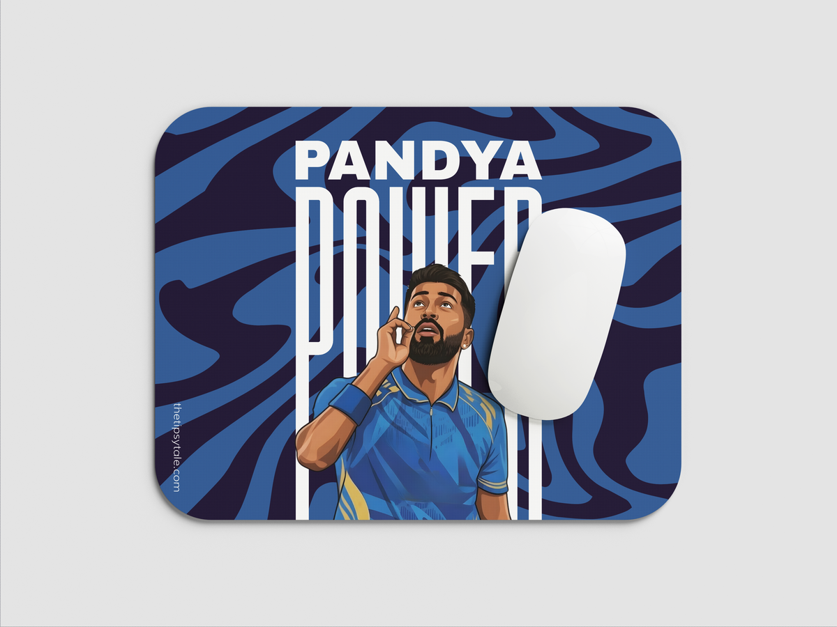 "PANDYA POWER: CRICKET FANBASE" Mousepad Enhance Your Workspace with Style