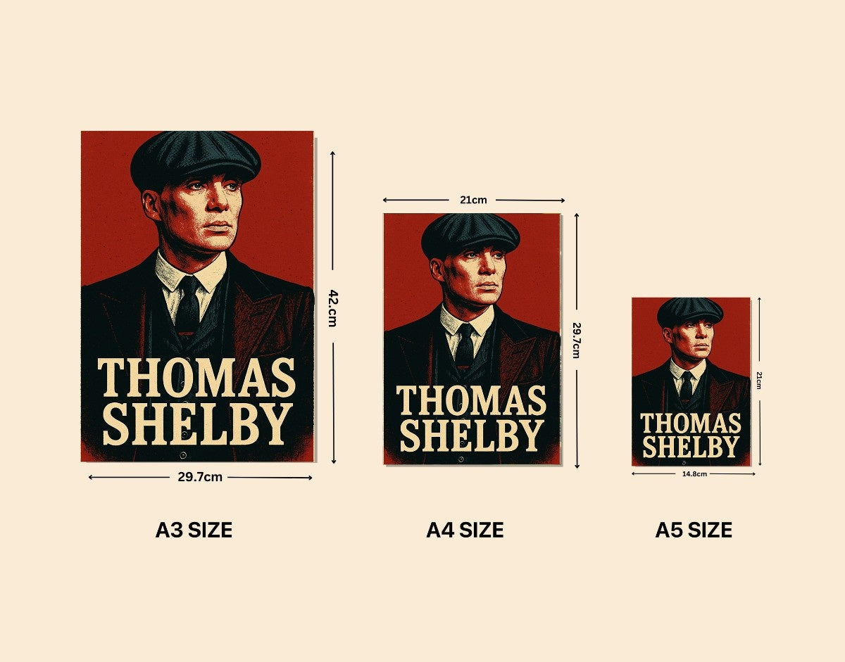 "Thomas Shelby"- Shiny & Sturdy Metallic Poster  Art That Pops & Sticks