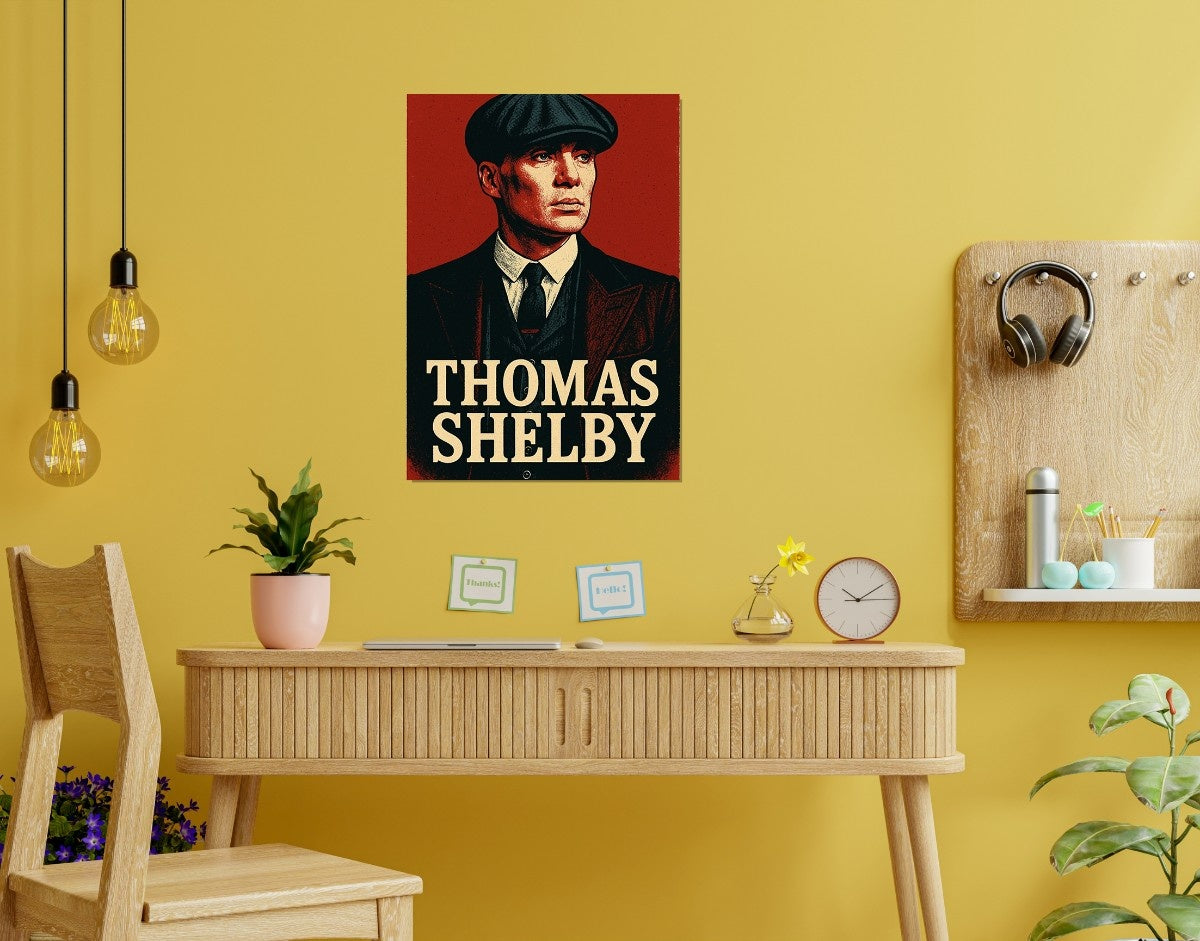 "Thomas Shelby"- Shiny & Sturdy Metallic Poster  Art That Pops & Sticks