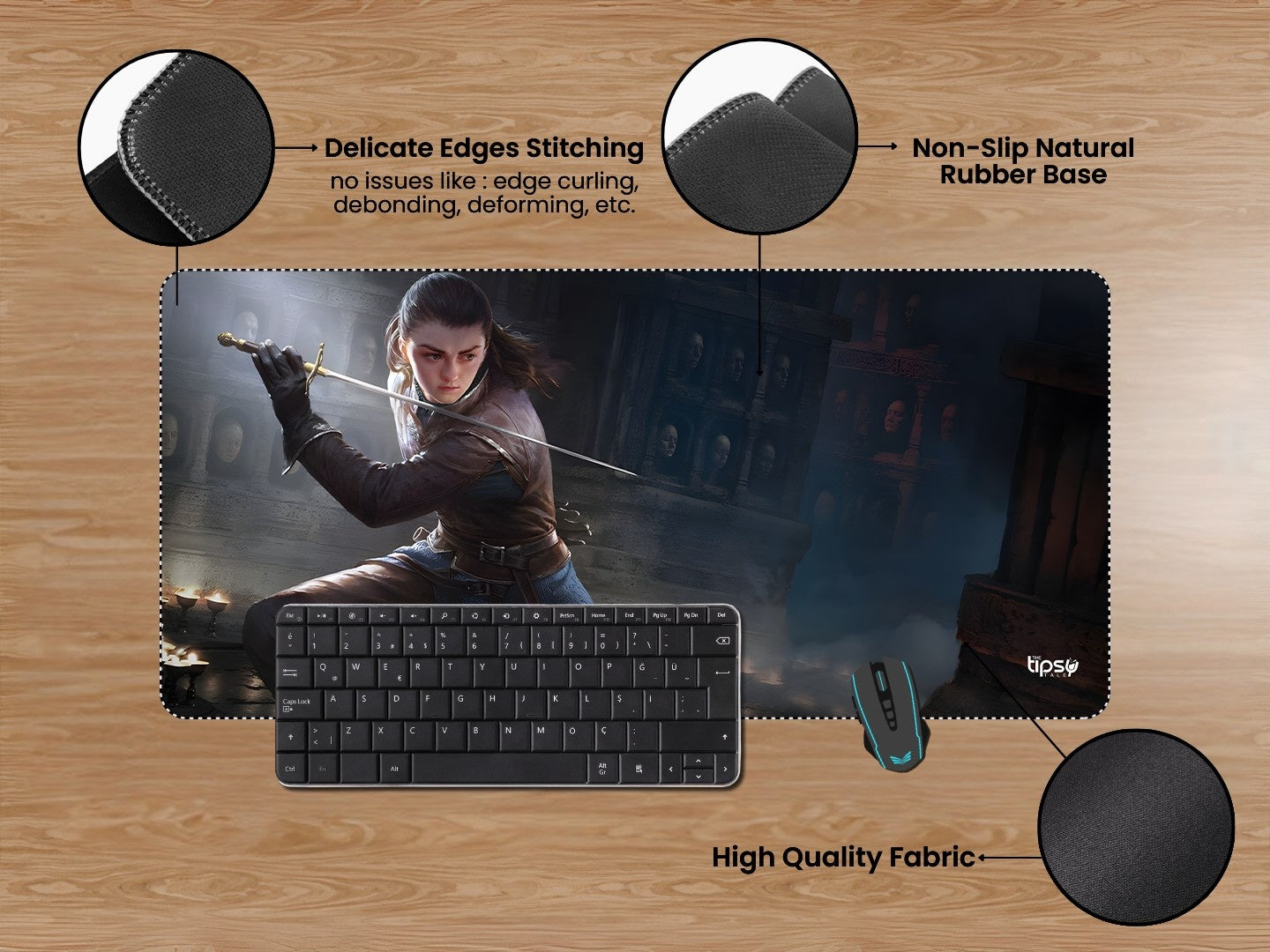 "ARYA STARK - GOT " Gaming Mousepad Elevate Your Gaming Experience
