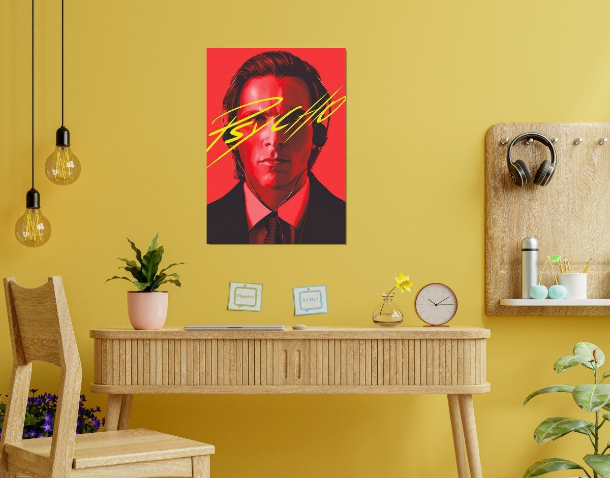 "Psycho Mode"- Shiny & Sturdy Metallic Poster  Art That Pops & Sticks