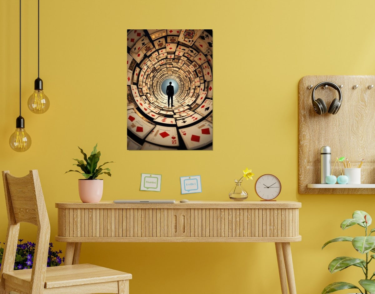 "Tunnel Vision"- Shiny & Sturdy Metallic Poster  Art That Pops & Sticks