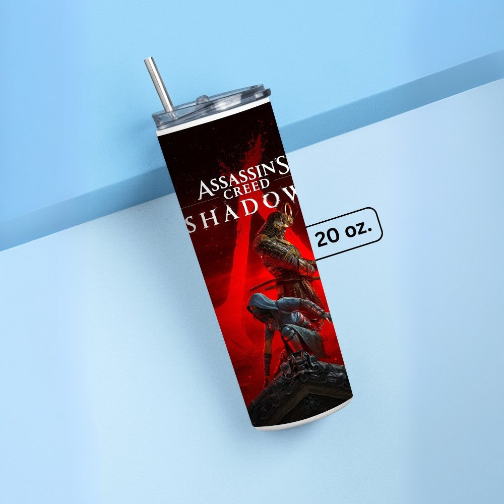 "Assassin's Creed Shadows - Gaming" Tumbler with Metal Straw