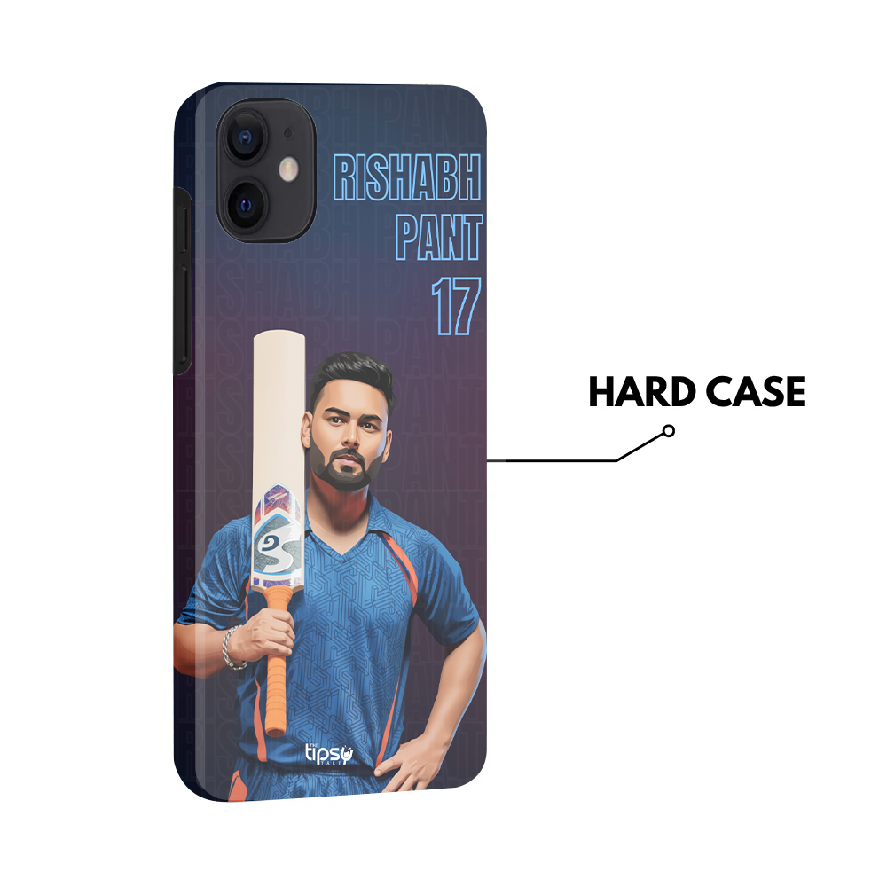 "RISHABH PANT: CRICKET FANDOM" -Mobile Covers Shock Resistant, Slim & Stylish Cases