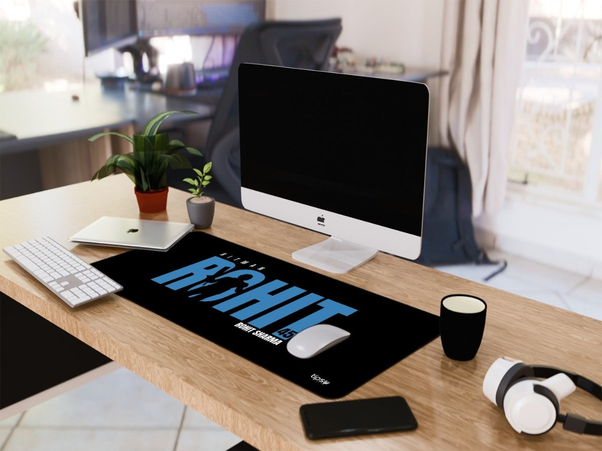 "ROHIT SHARMA 45 - CRICKET FANDOM" Gaming Mousepad Elevate Your Gaming Experience