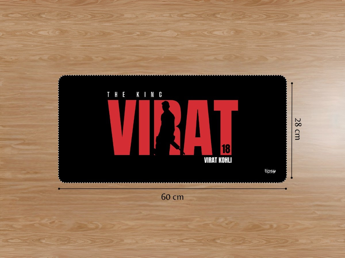 "VIRAT KOHLI 18 - CRICKET FANDOM" Gaming Mousepad Elevate Your Gaming Experience