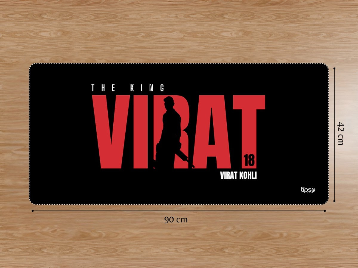 "VIRAT KOHLI 18 - CRICKET FANDOM" Gaming Mousepad Elevate Your Gaming Experience
