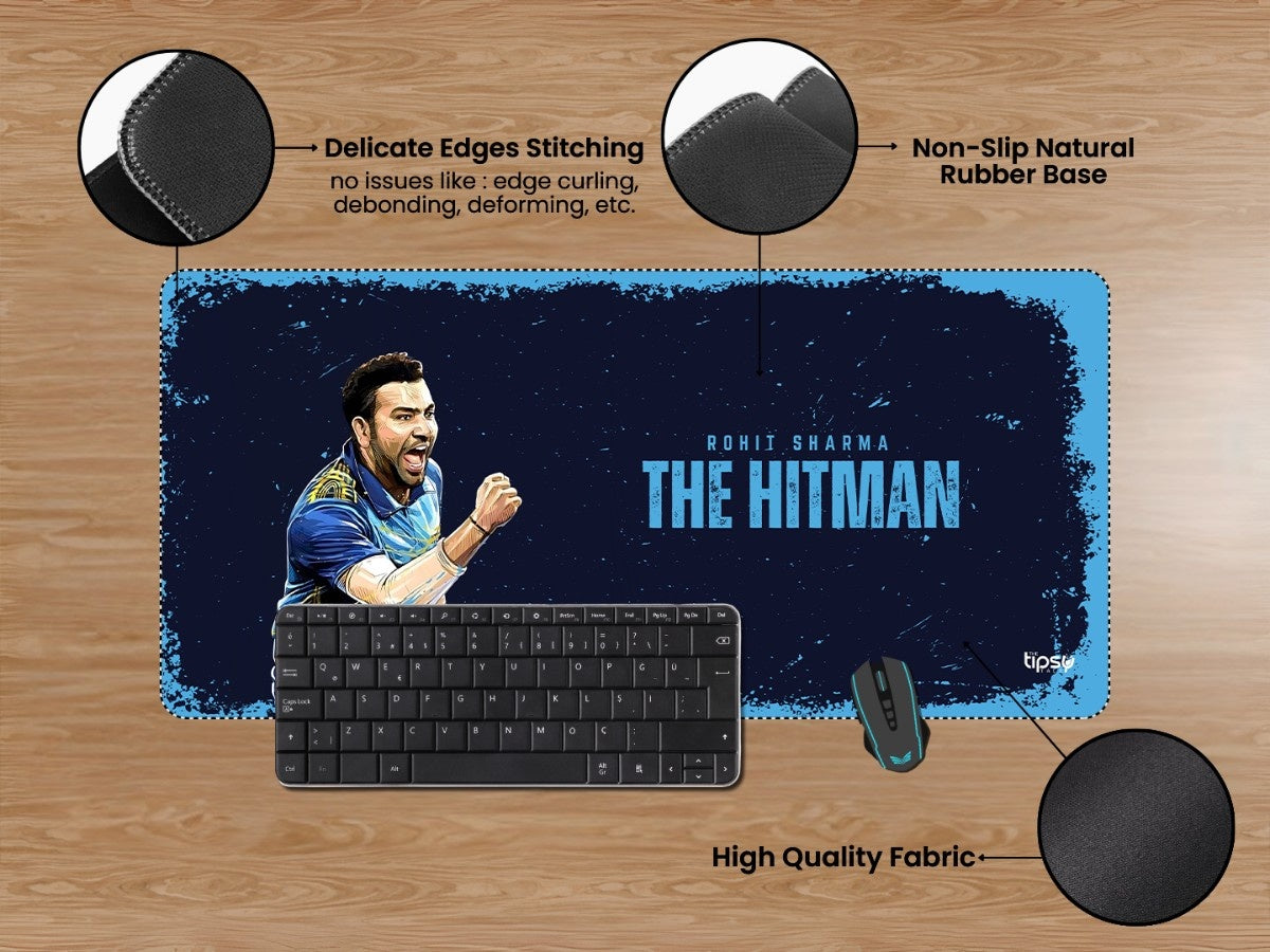 "ROHIT SHARMA - CRICKET FANDOM" Gaming Mousepad Elevate Your Gaming Experience