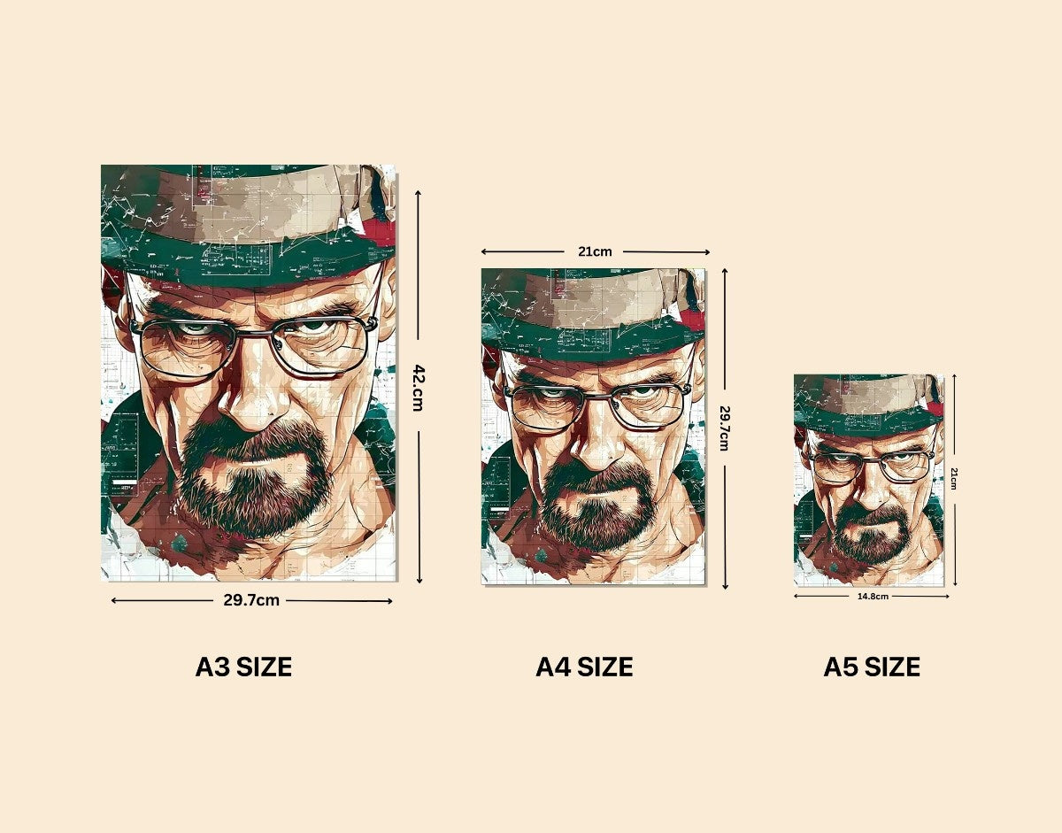 " Breaking Bad Vibes"- Shiny & Sturdy Metallic Poster  Art That Pops & Sticks