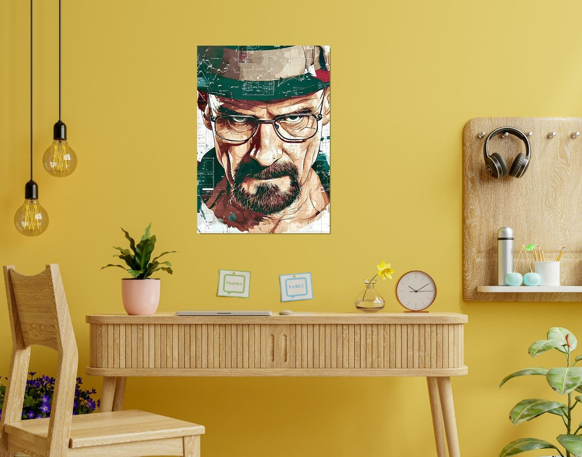 " Breaking Bad Vibes"- Shiny & Sturdy Metallic Poster  Art That Pops & Sticks