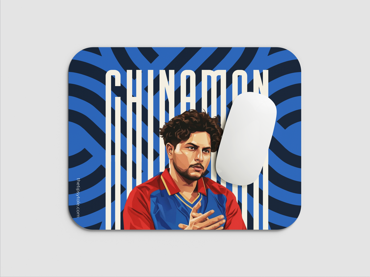 "KULDEEP YADAV - CRICKET FANBASE" Mousepad Enhance Your Workspace with Style
