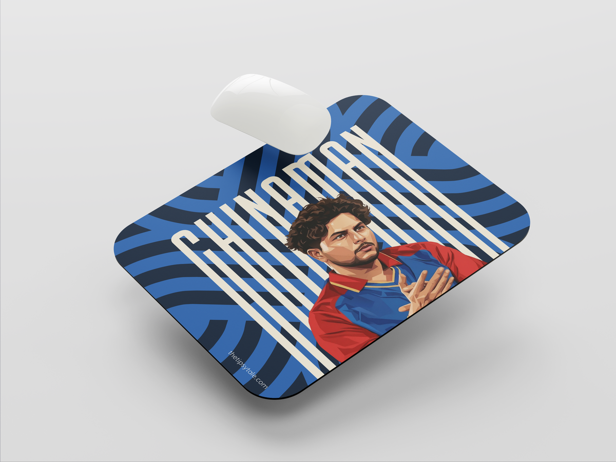 "KULDEEP YADAV - CRICKET FANBASE" Mousepad Enhance Your Workspace with Style