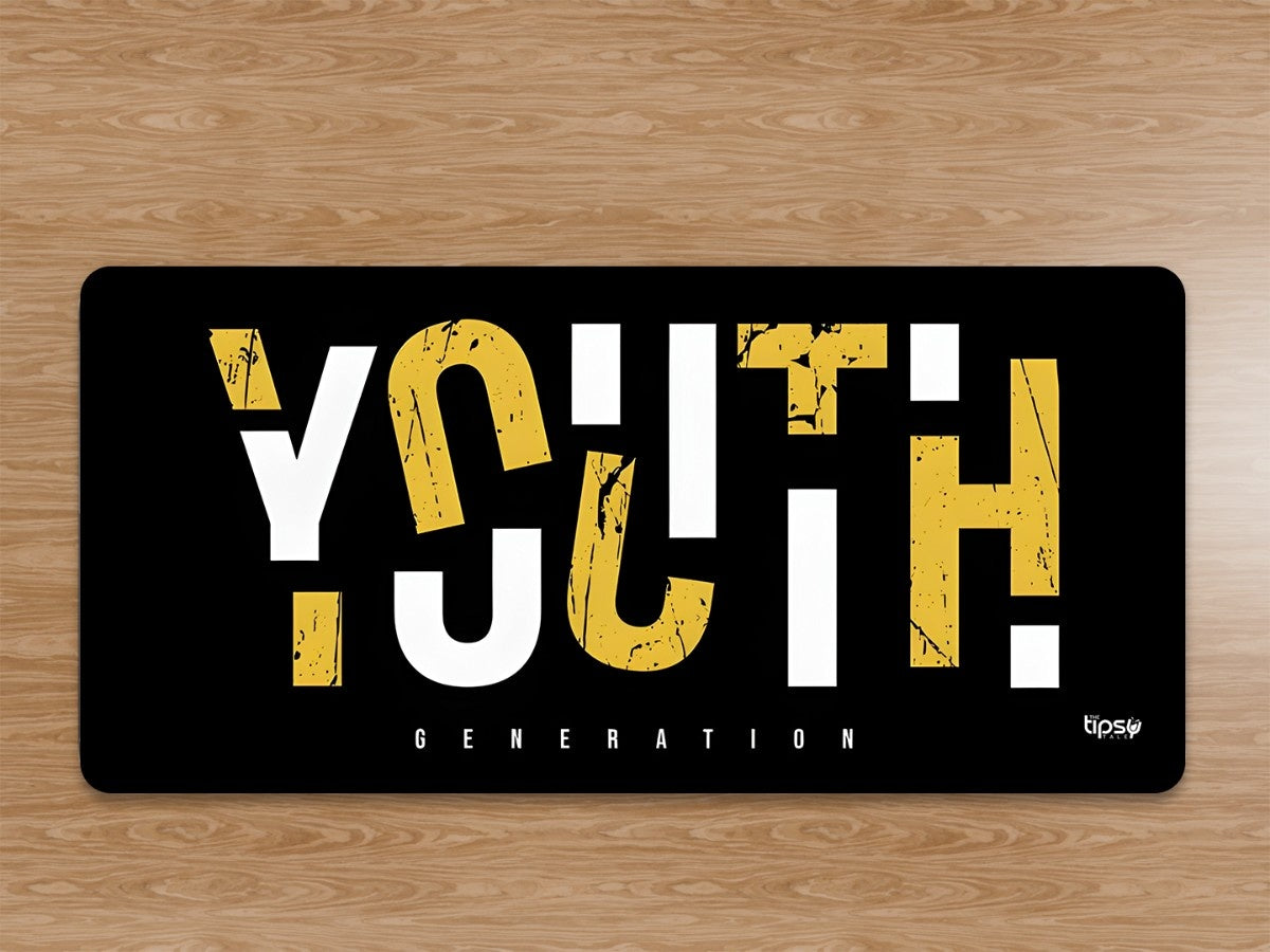 "YOUTH GENERATION" Gaming Mousepad Elevate Your Gaming Experience