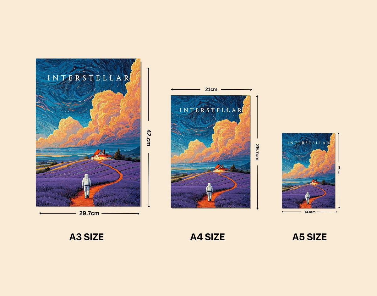 "Interstellar Path"- Shiny & Sturdy Metallic Poster  Art That Pops & Sticks