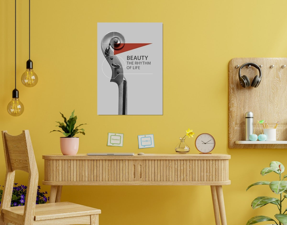 "Beauty of Life"- Shiny & Sturdy Metallic Poster  Art That Pops & Sticks