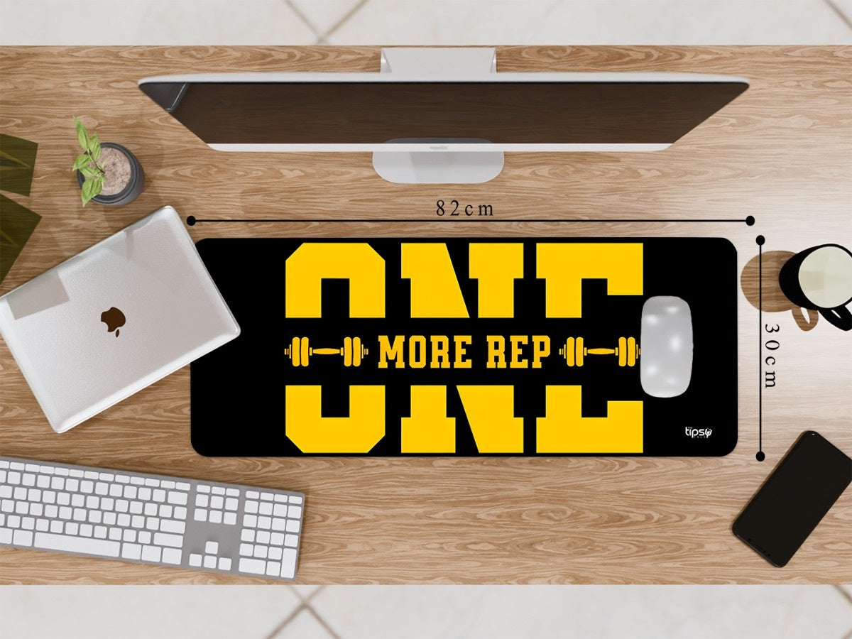 "ONE MORE REP " Gaming Mousepad Elevate Your Gaming Experience