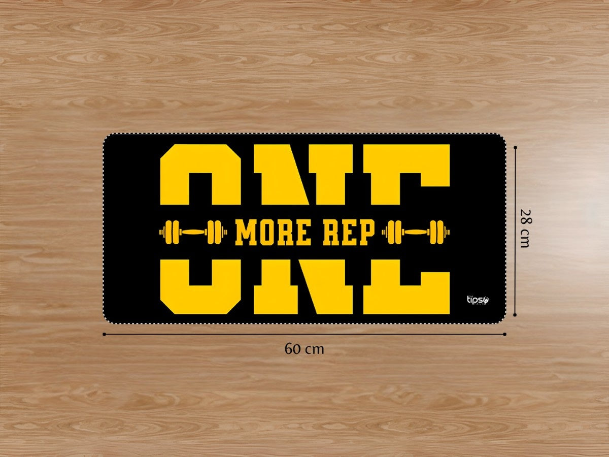 "ONE MORE REP " Gaming Mousepad Elevate Your Gaming Experience