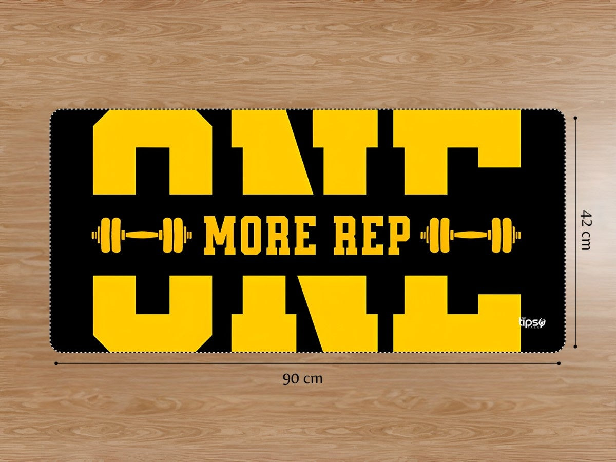 "ONE MORE REP " Gaming Mousepad Elevate Your Gaming Experience