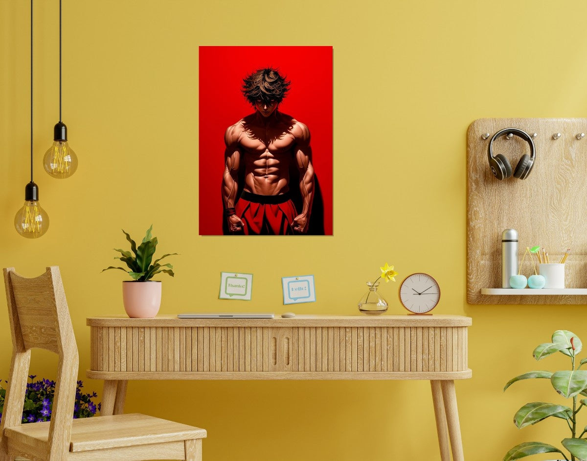 "Fighter Spirit"- Shiny & Sturdy Metallic Poster  Art That Pops & Sticks