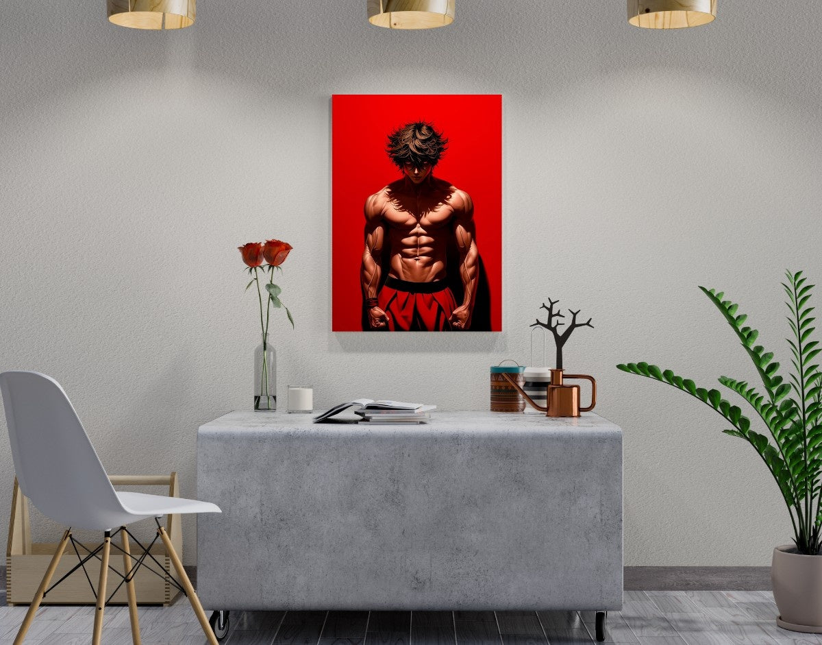 "Fighter Spirit"- Shiny & Sturdy Metallic Poster  Art That Pops & Sticks