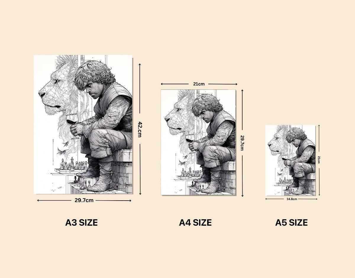 "Lionhearted"- Shiny & Sturdy Metallic Poster  Art That Pops & Sticks