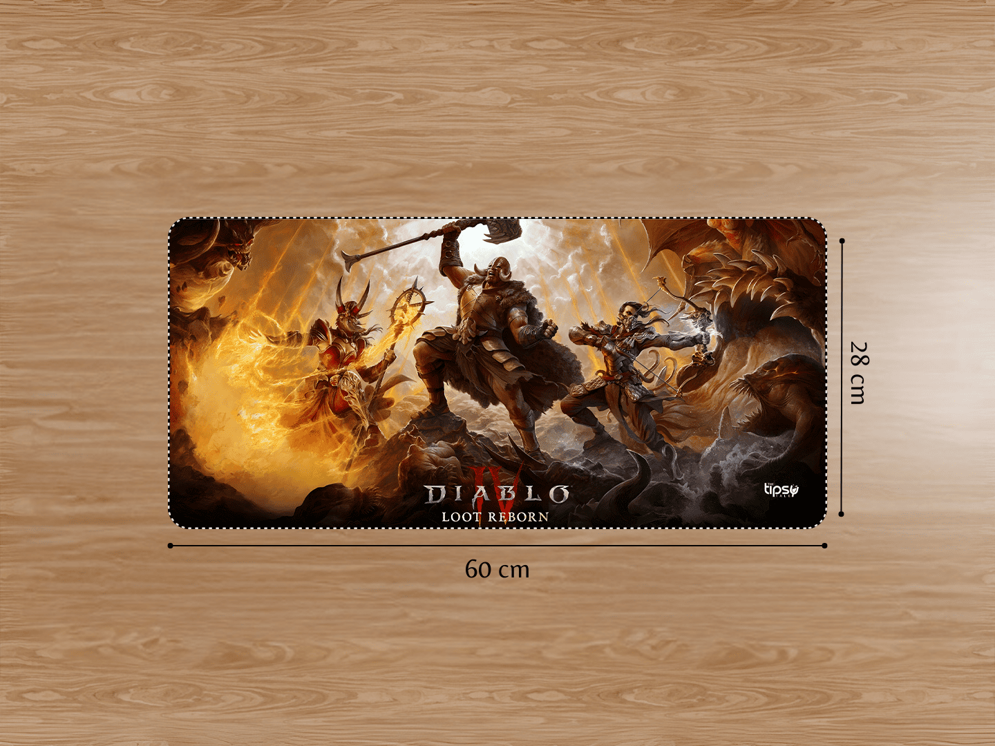 "DIABLO LOOT REBORN" Gaming Mousepad Elevate Your Gaming Experience