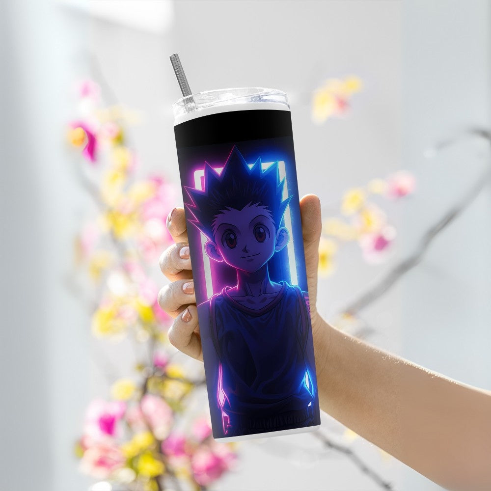 "YuYu Hakusho : Gon Freecss Anime" Tumbler with Metal Straw