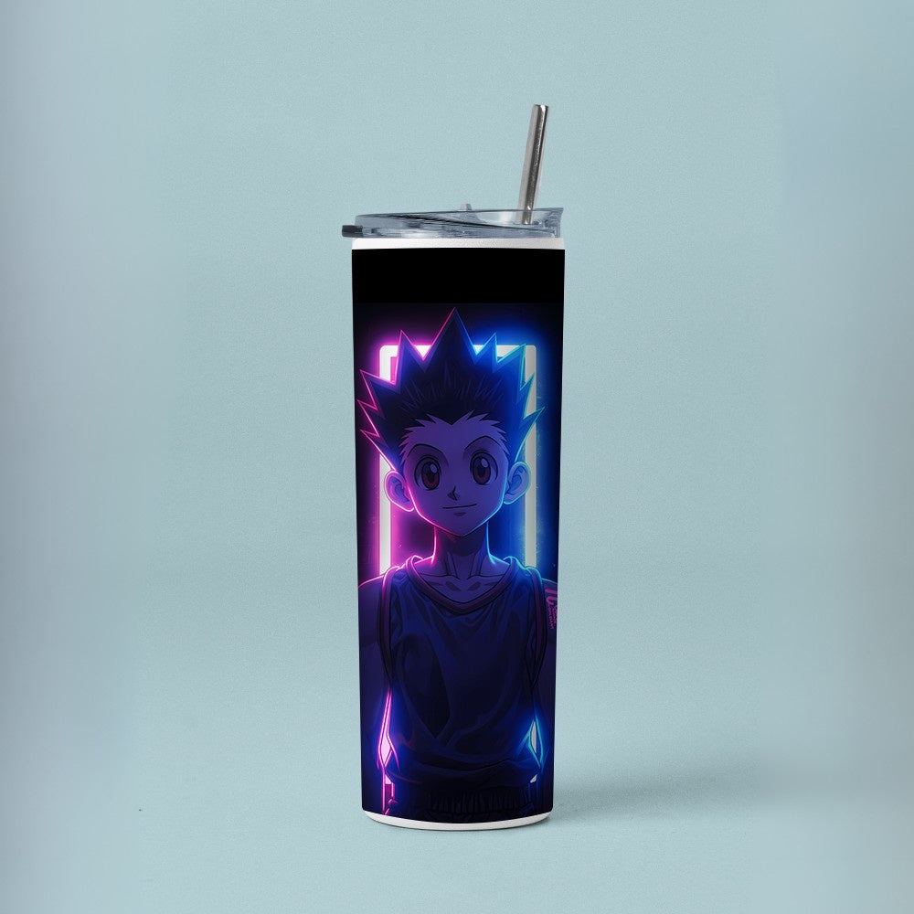 "YuYu Hakusho : Gon Freecss Anime" Tumbler with Metal Straw