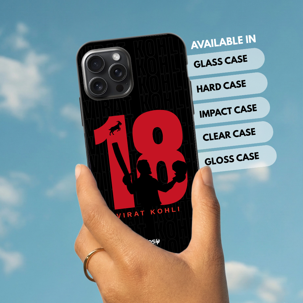 "GOAT 18 VIRAT KOHLI" -Mobile Covers Shock Resistant, Slim & Stylish Cases