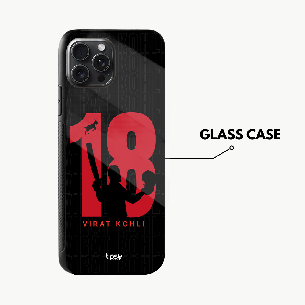 "GOAT 18 VIRAT KOHLI" -Mobile Covers Shock Resistant, Slim & Stylish Cases