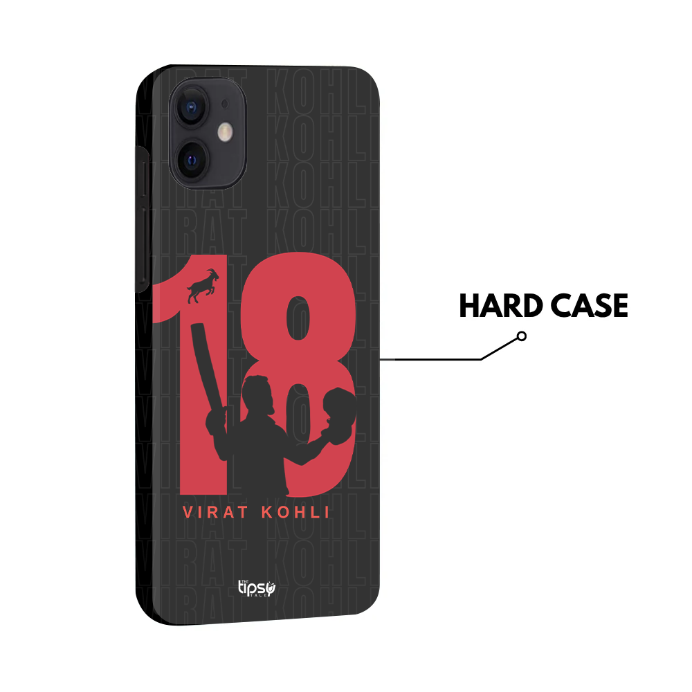 "GOAT 18 VIRAT KOHLI" -Mobile Covers Shock Resistant, Slim & Stylish Cases