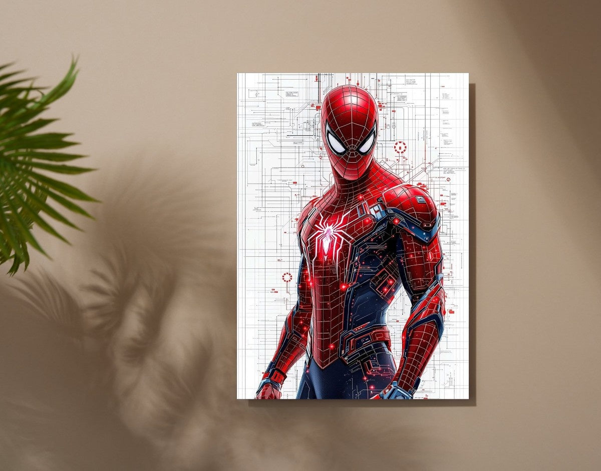 "Spidey Power"- Shiny & Sturdy Metallic Poster  Art That Pops & Sticks
