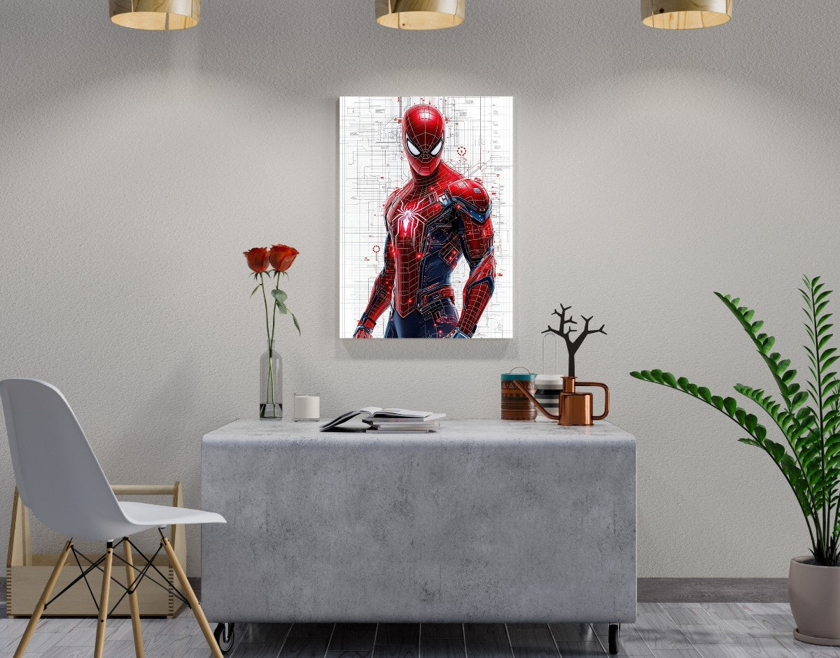 "Spidey Power"- Shiny & Sturdy Metallic Poster  Art That Pops & Sticks
