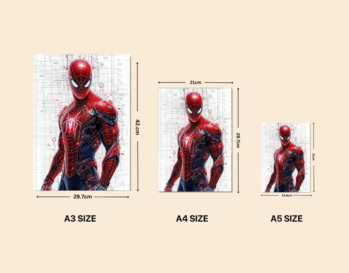 "Spidey Power"- Shiny & Sturdy Metallic Poster  Art That Pops & Sticks