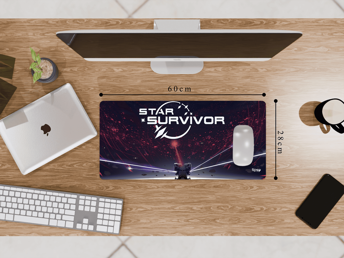 "STAR SURVIVOR" Gaming Mousepad Elevate Your Gaming Experience