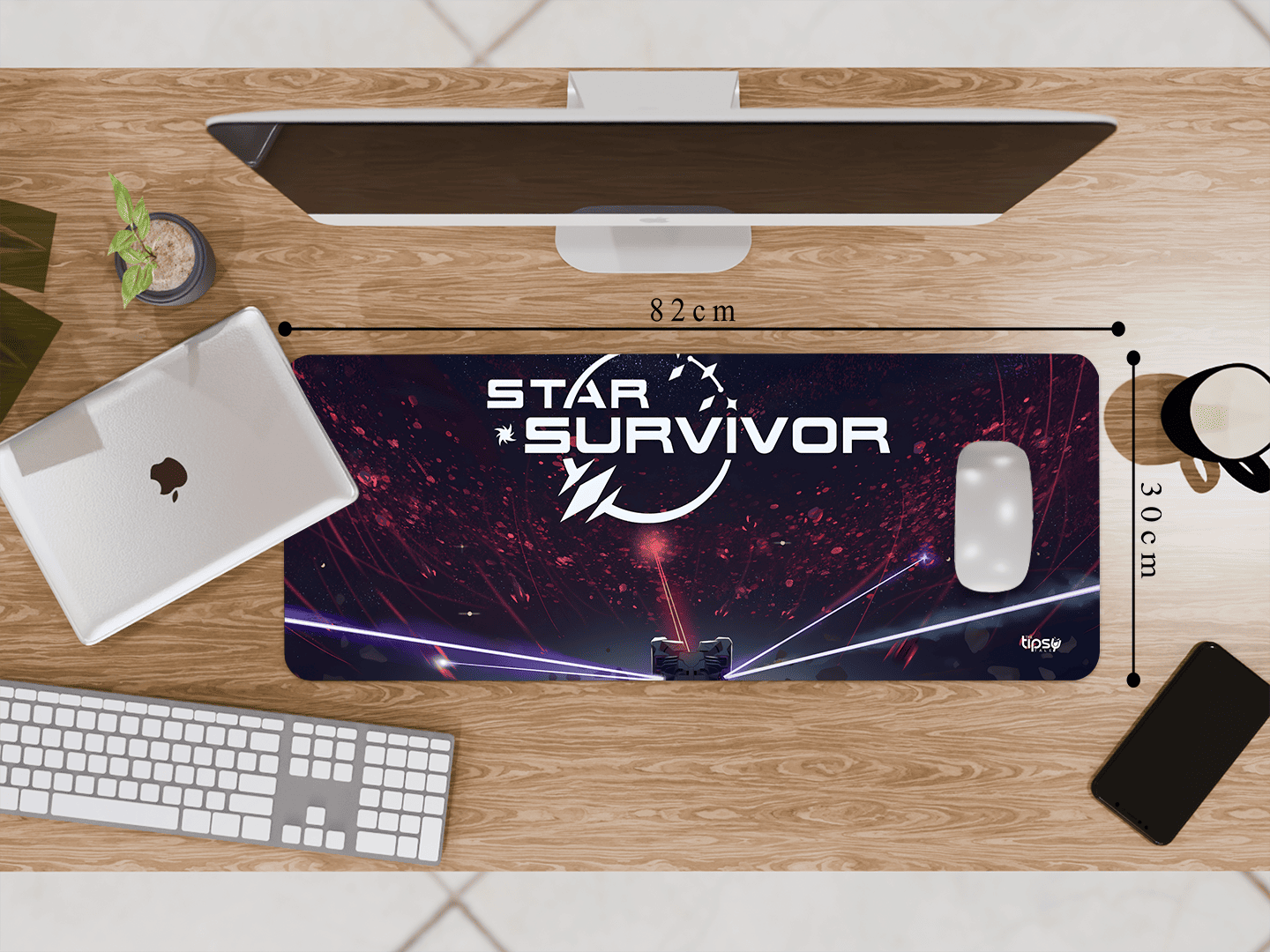 "STAR SURVIVOR" Gaming Mousepad Elevate Your Gaming Experience