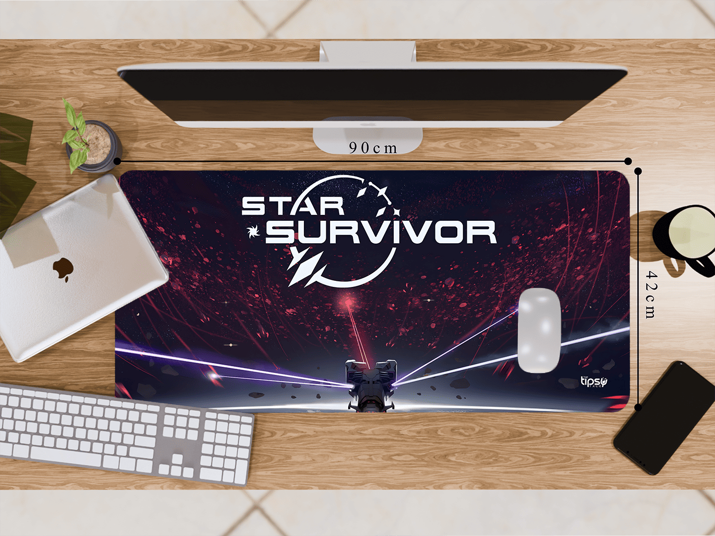 "STAR SURVIVOR" Gaming Mousepad Elevate Your Gaming Experience