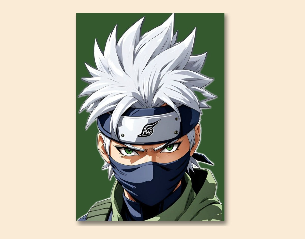 "Kakashi Mode"- Shiny & Sturdy Metallic Poster  Art That Pops & Sticks