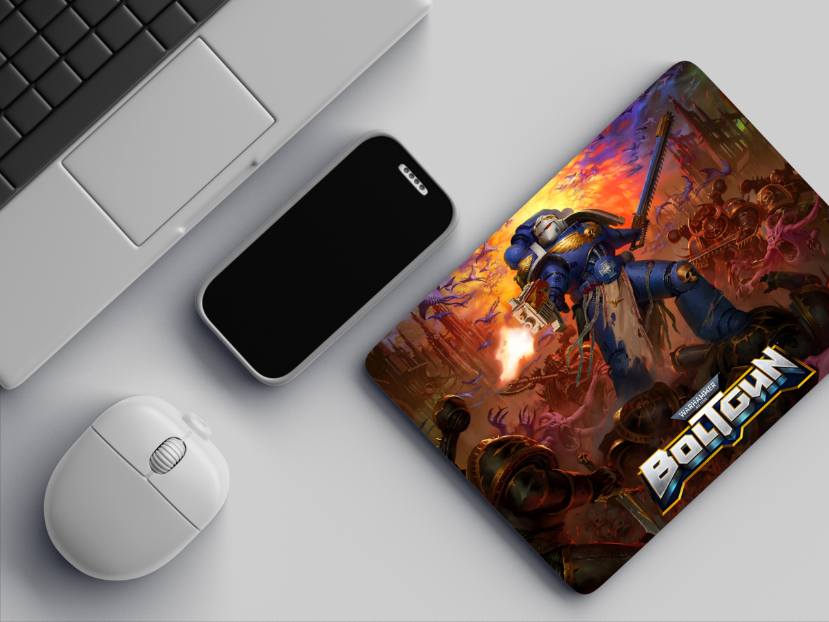 "WARHAMMER BOLTGUN" Mousepad: Enhance Your Workspace with Style