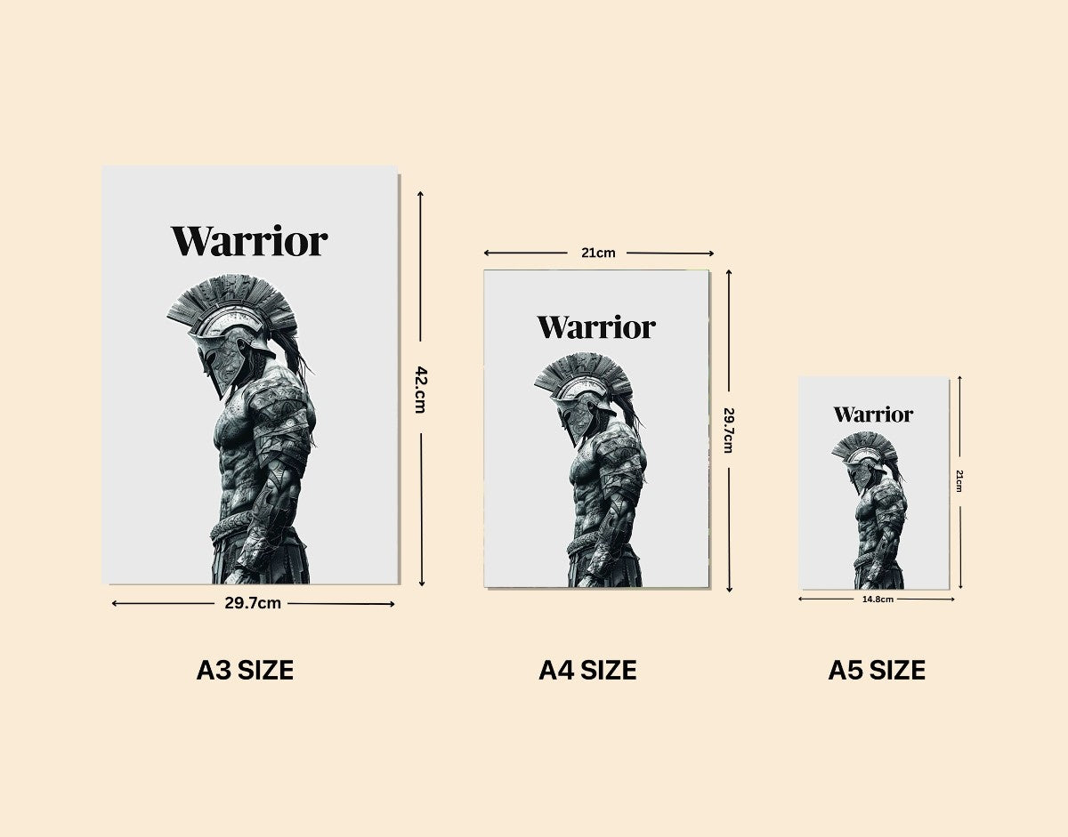 "Warrior’s Pride"- Shiny & Sturdy Metallic Poster  Art That Pops & Sticks