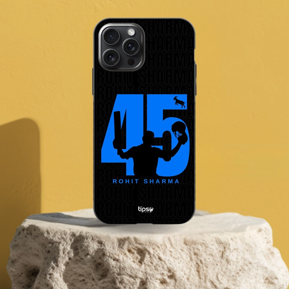 "GOAT 45 ROHIT SHARMA" -Mobile Covers Shock Resistant, Slim & Stylish Cases