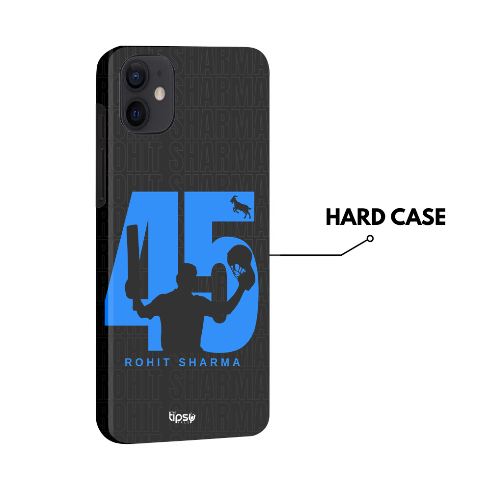 "GOAT 45 ROHIT SHARMA" -Mobile Covers Shock Resistant, Slim & Stylish Cases
