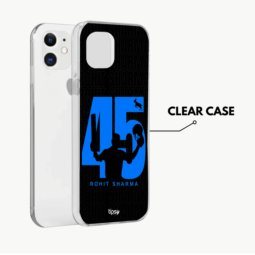 "GOAT 45 ROHIT SHARMA" -Mobile Covers Shock Resistant, Slim & Stylish Cases