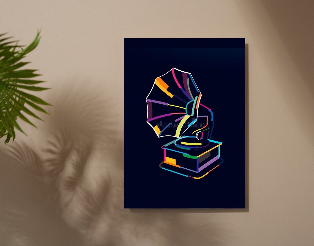 "Retro Vibes"- Shiny & Sturdy Metallic Poster  Art That Pops & Sticks