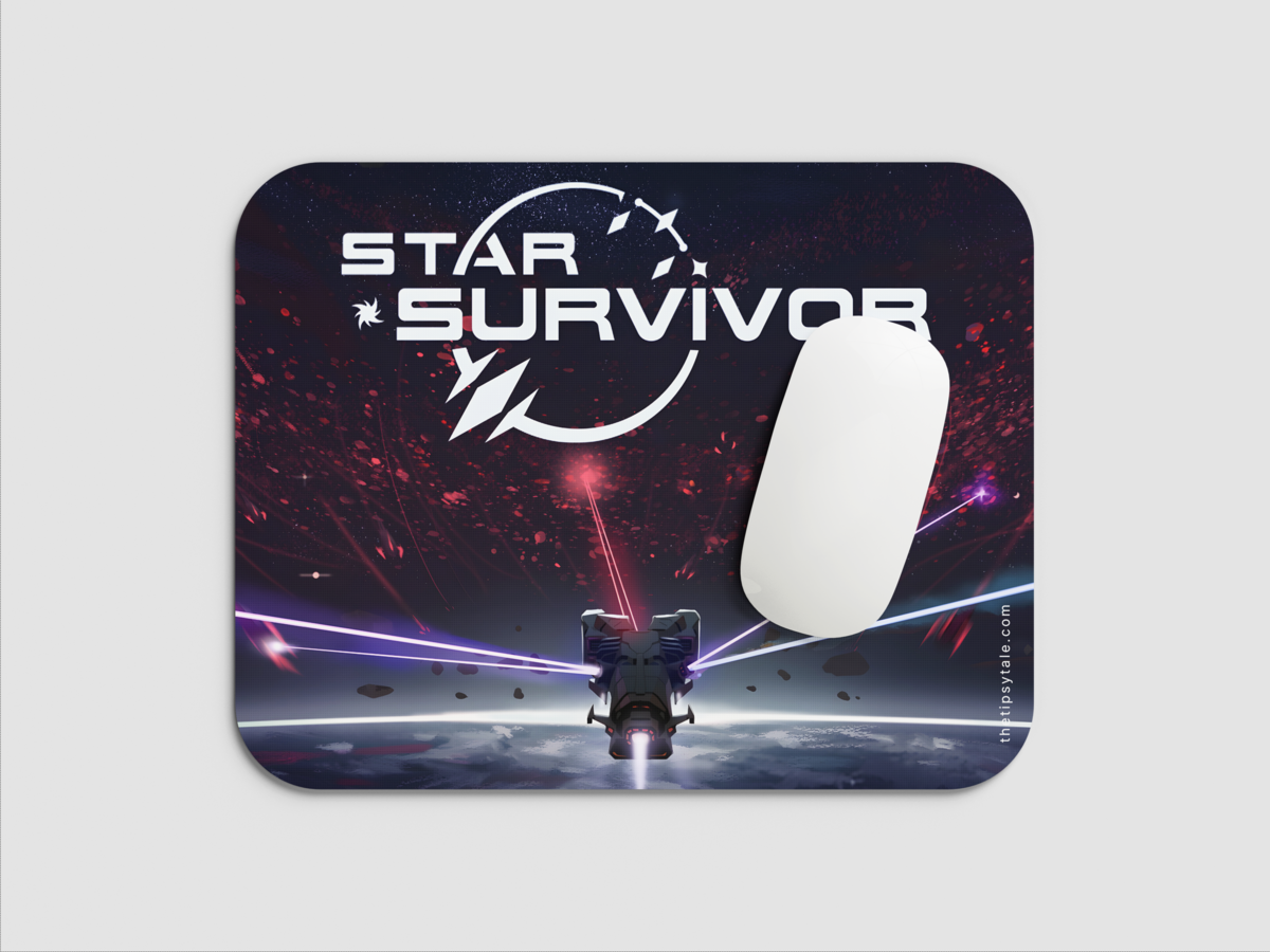 "STAR SURVIVOR" Mousepad: Enhance Your Workspace with Style