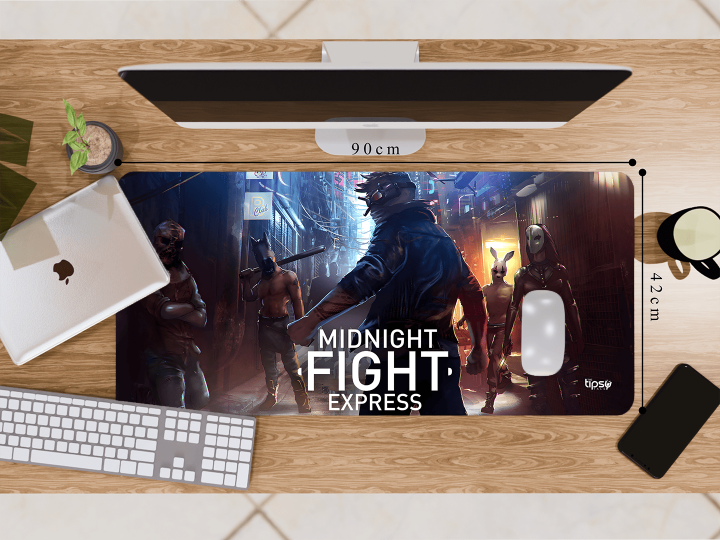 "MIDNIGHT FIGHT EXPRESS" Gaming Mousepad Elevate Your Gaming Experience