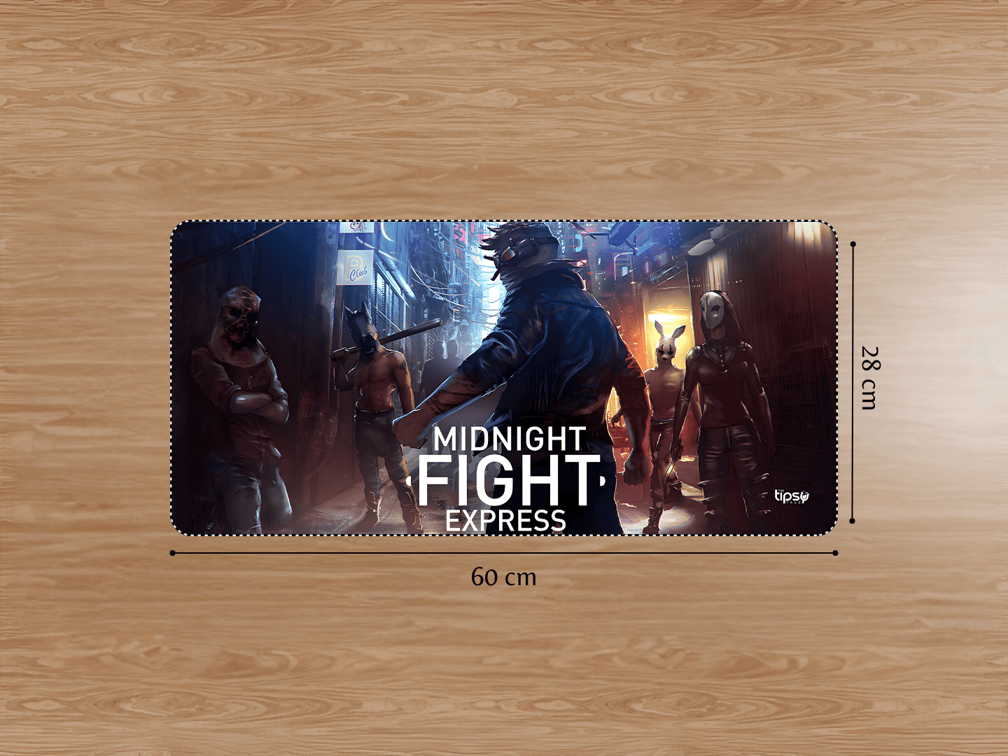 "MIDNIGHT FIGHT EXPRESS" Gaming Mousepad Elevate Your Gaming Experience